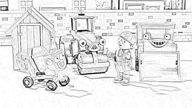 Download 281+ Mr Bernard Bentley And Bob The Builder Coloring Pages PNG PDF File