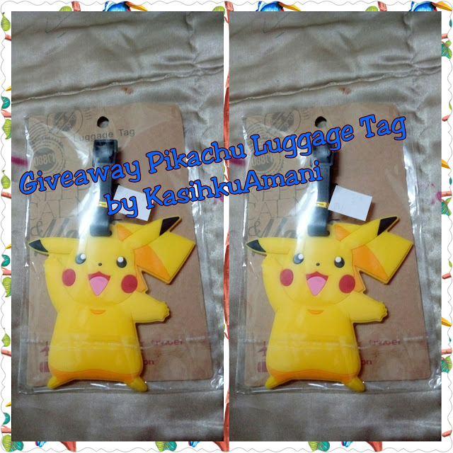 Giveaway Pikachu Luggage Tag by KasihkuAmani