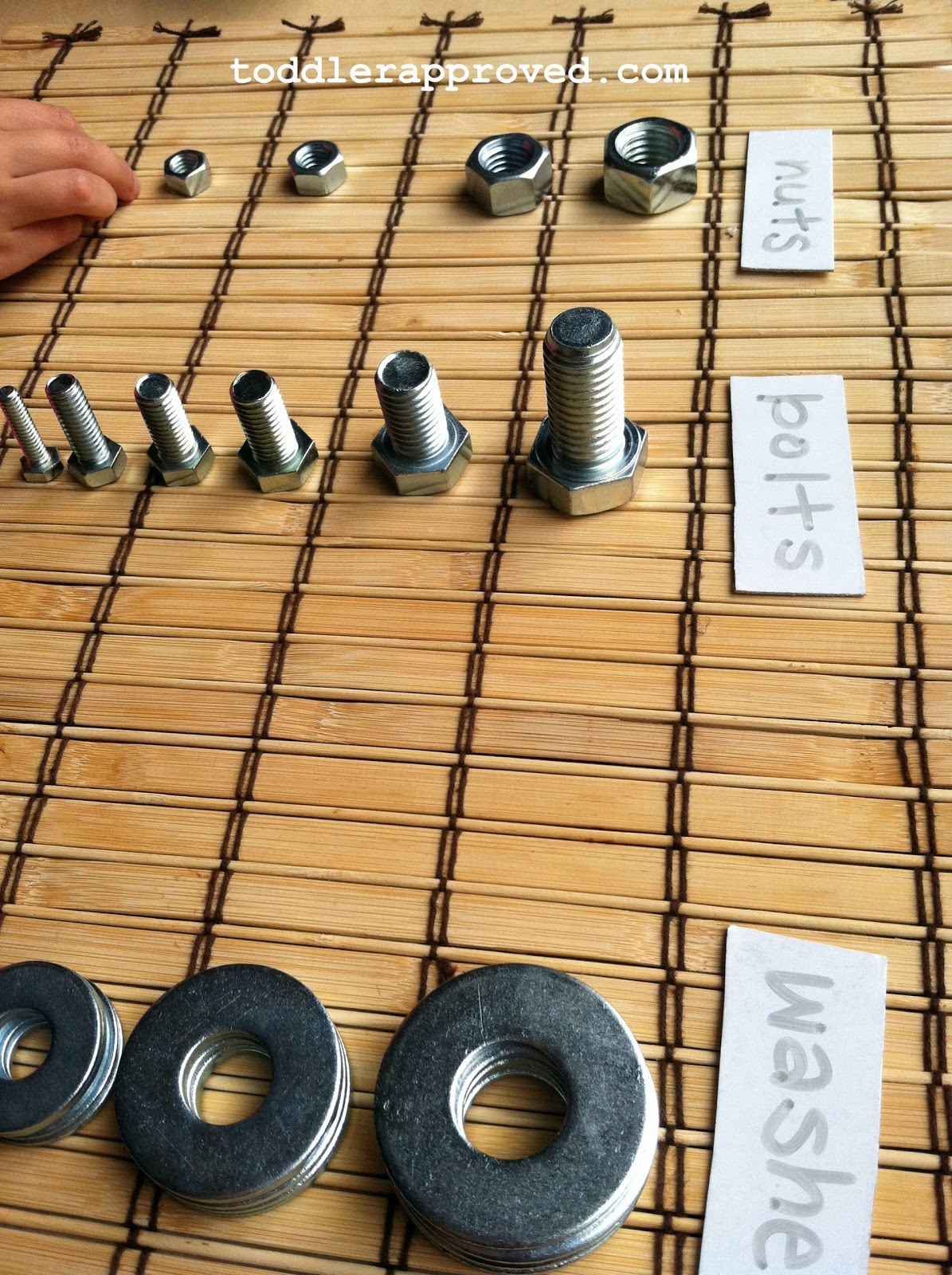 Toddler Approved : Montessori Activity: Nuts Bolts Toddler Approved : Montessori Activity: Nuts Bolts