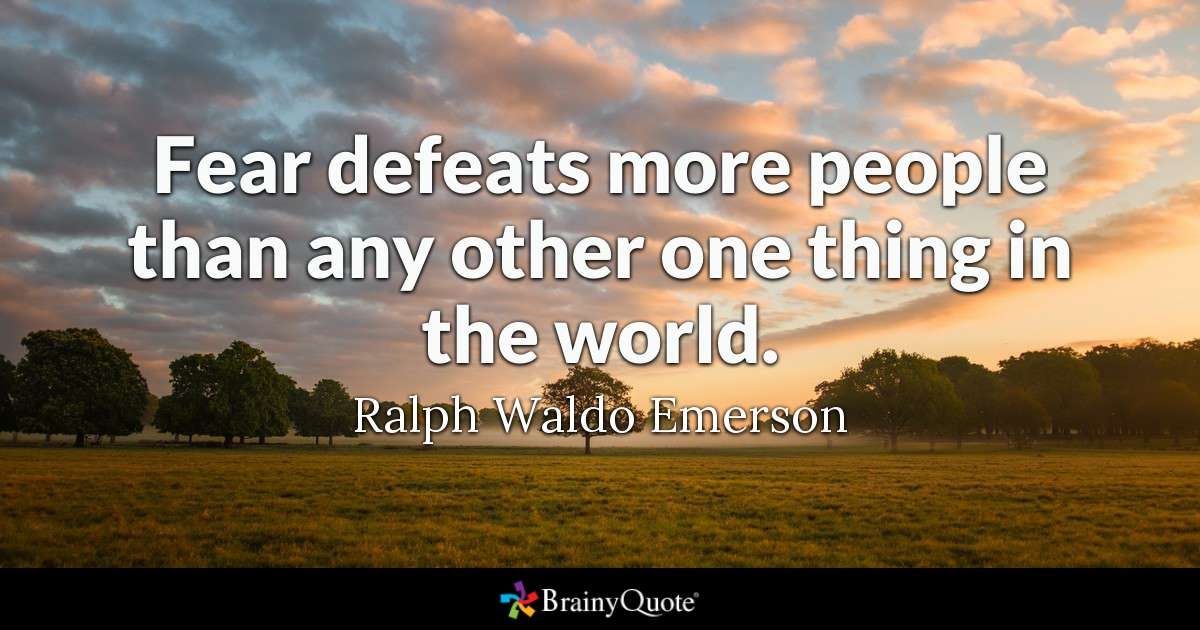 Lessons Learned from the Bunny Teacher: "Fear defeats more people than