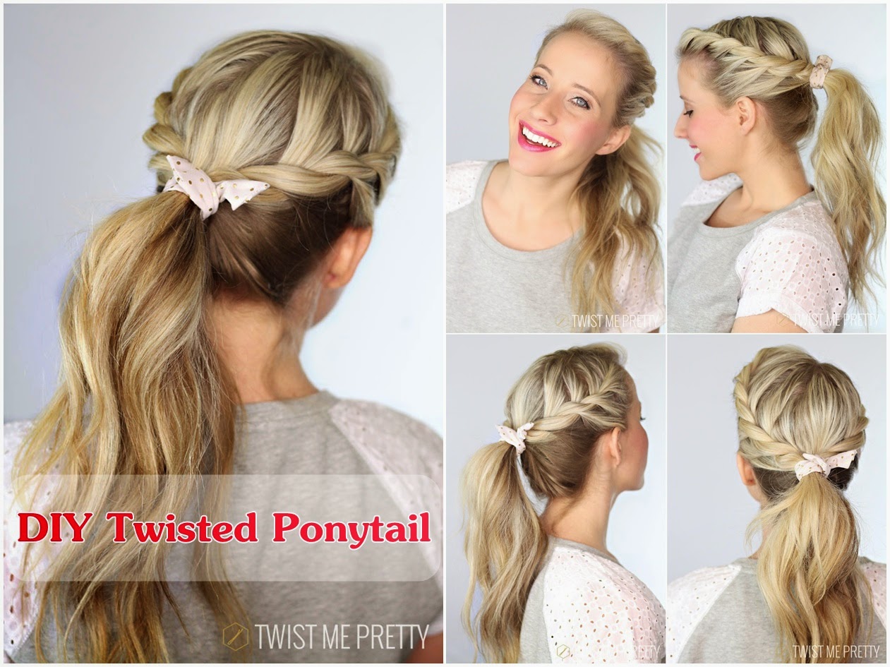 DIY Twisted Ponytail with Video Tutorial DIY Craft Projects