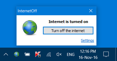 打开或关闭 Internet 连接