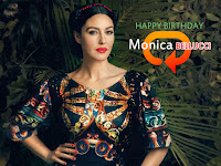 monica bellucci birthday, mesmerize hollywood beauty looks so pretty in current time too with colorful dress