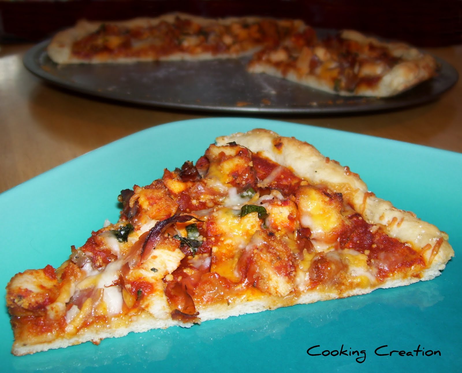 Cooking Creation Chicken Parmigiana and Prosciutto Pizza