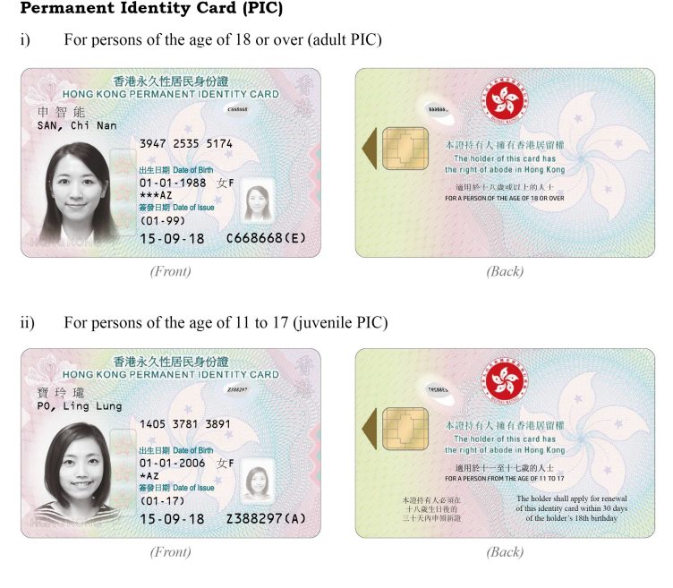 Hk Permanent Id Card