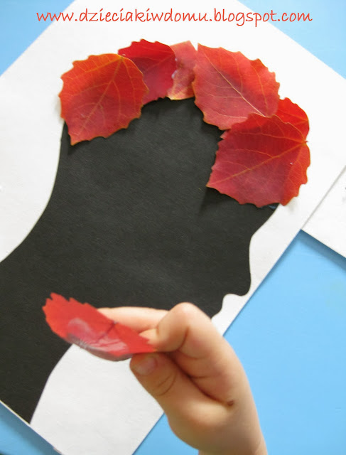 jesienne fryzury z liści