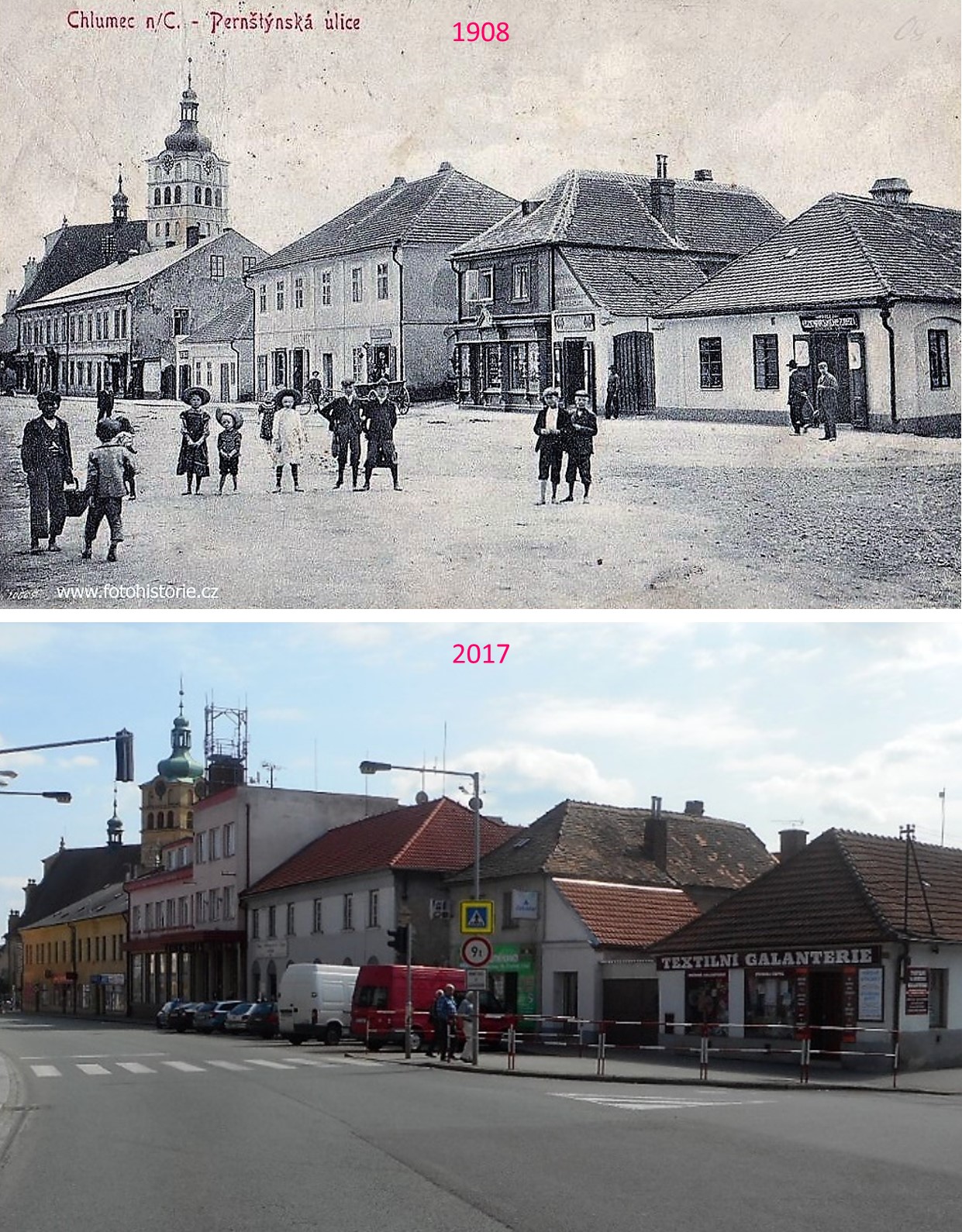 Přehled srovnávacích fotek CHLUMEC NAD CIDLINOU 1 (Královéhradecký kraj)