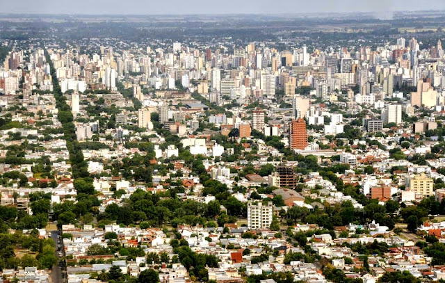 imagem aérea de La Plata