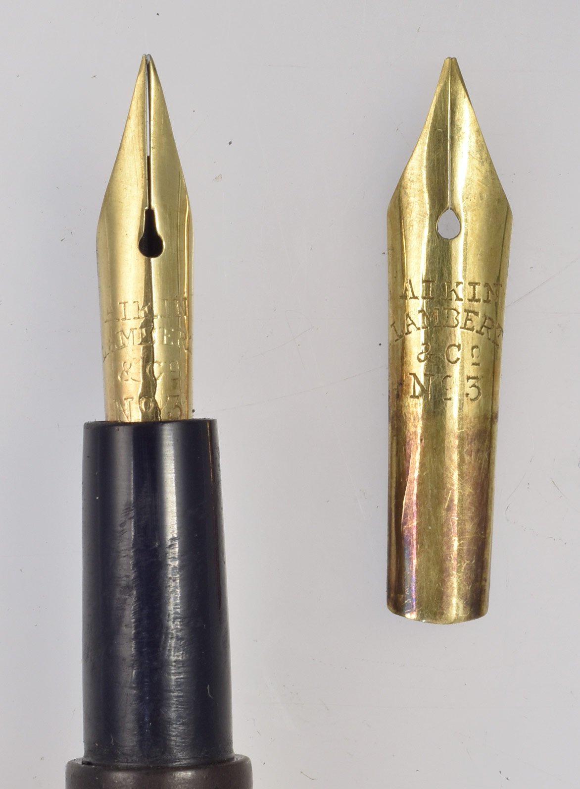 Vintage Pen News Anomalous Aikin Lambert fountain pen nibs