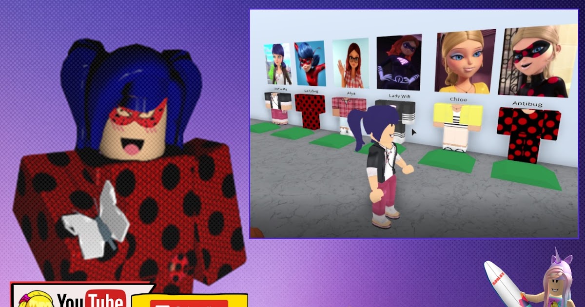 miraculous ladybug roblox character marinette chloe cartoon