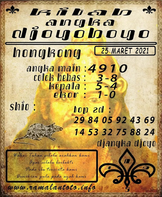 KUMPULAN SYAIR TOGEL HK KAMIS 25 MARET 2021 KUMPULAN