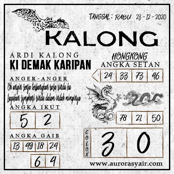 Syair Togel Hongkong 23 Desember 2020 Tokosyair Com