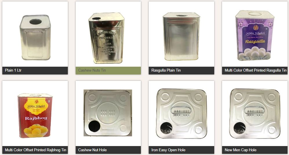 India's Biggest 15 KG Tin Containers Manufacturers in India Dealers, Supplier