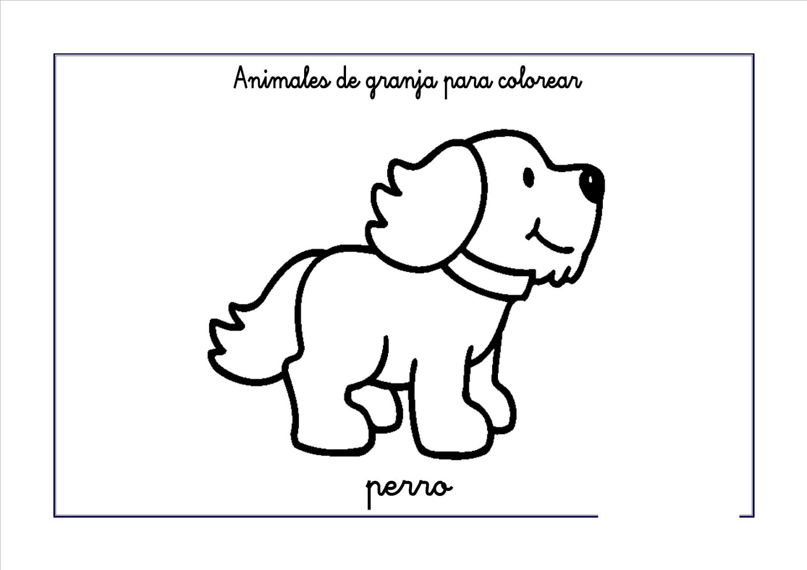 . Dibujos para colorear Animales de granja . Dibujos para colorear Animales de granja