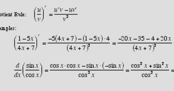 Elie Maths: IB Maths SL Blog: Differentiation Rules
