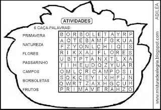 Atividades interativas para educação infantil,A primavera chegou