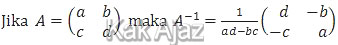 Rumus invers matrks