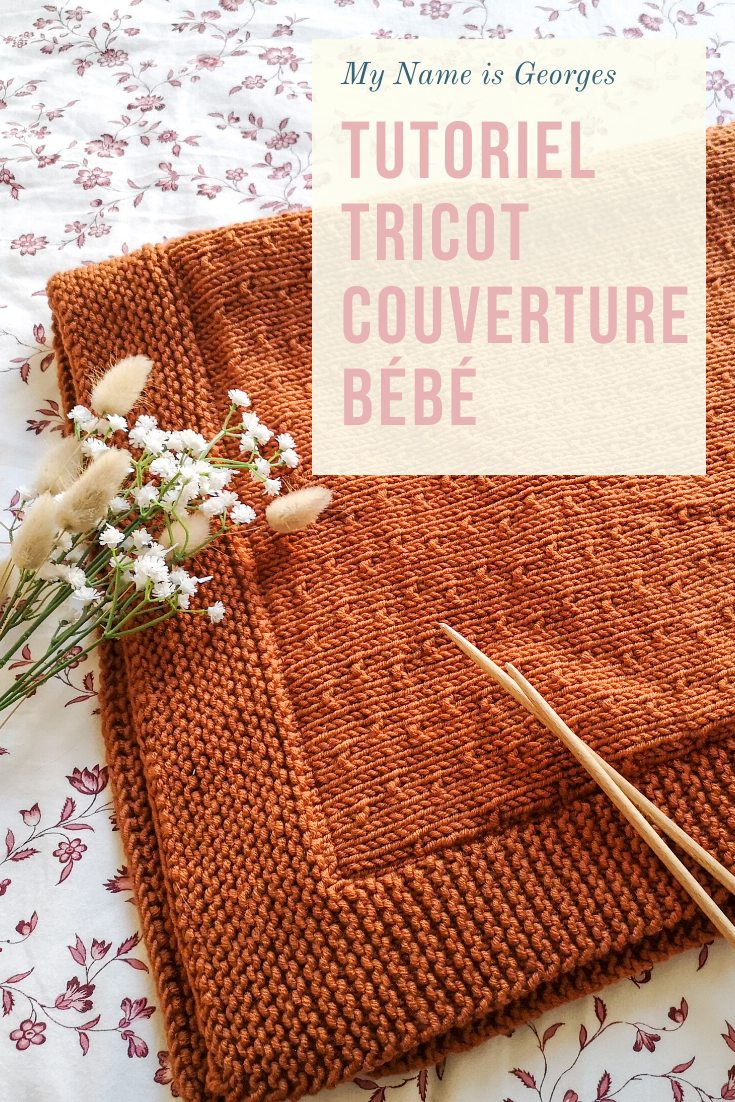 Couverture tricot pour bébé - Patron gratuit - Carofoliz