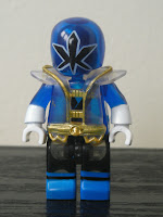 Power Rangers Super Samurai Mega Bloks Translucent Super Blue Ranger 03