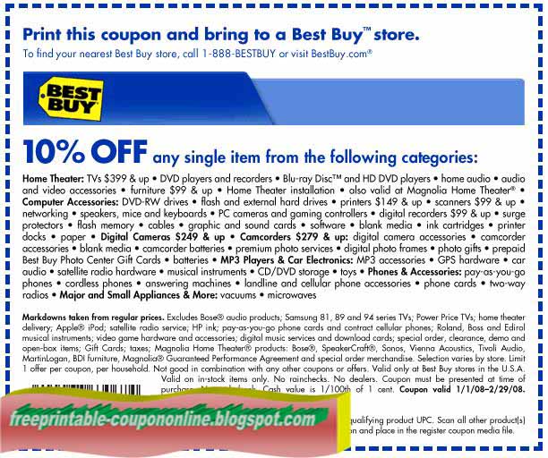 Printable Coupons 2018 Best Buy Coupons