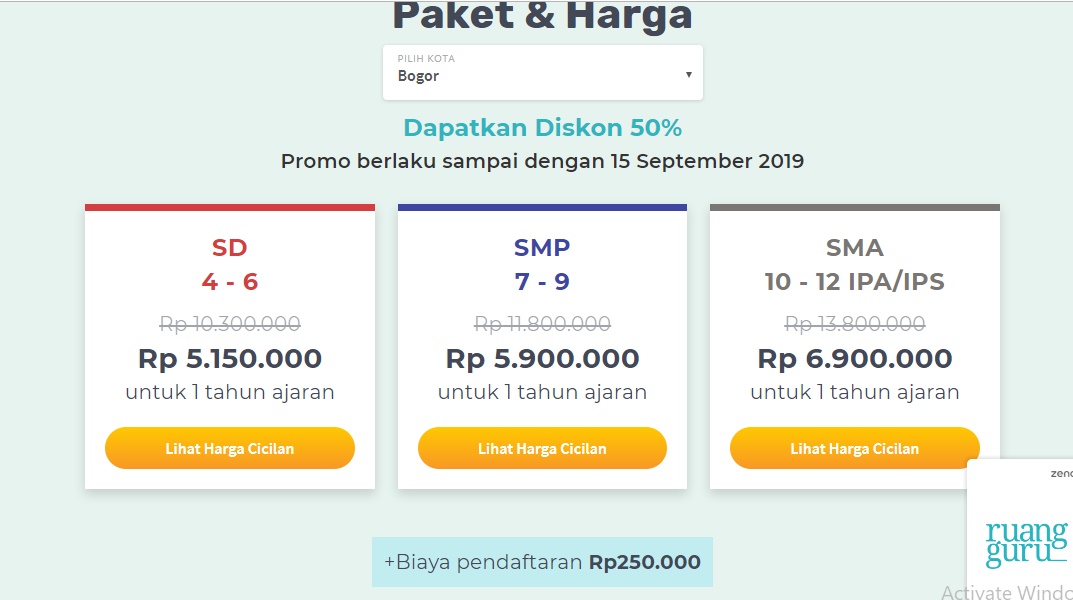 Biaya Daftar Dan Harga Paket Berlangganan Brain Academy Ruang Guru Diskon 50 Berbagi Ilmu