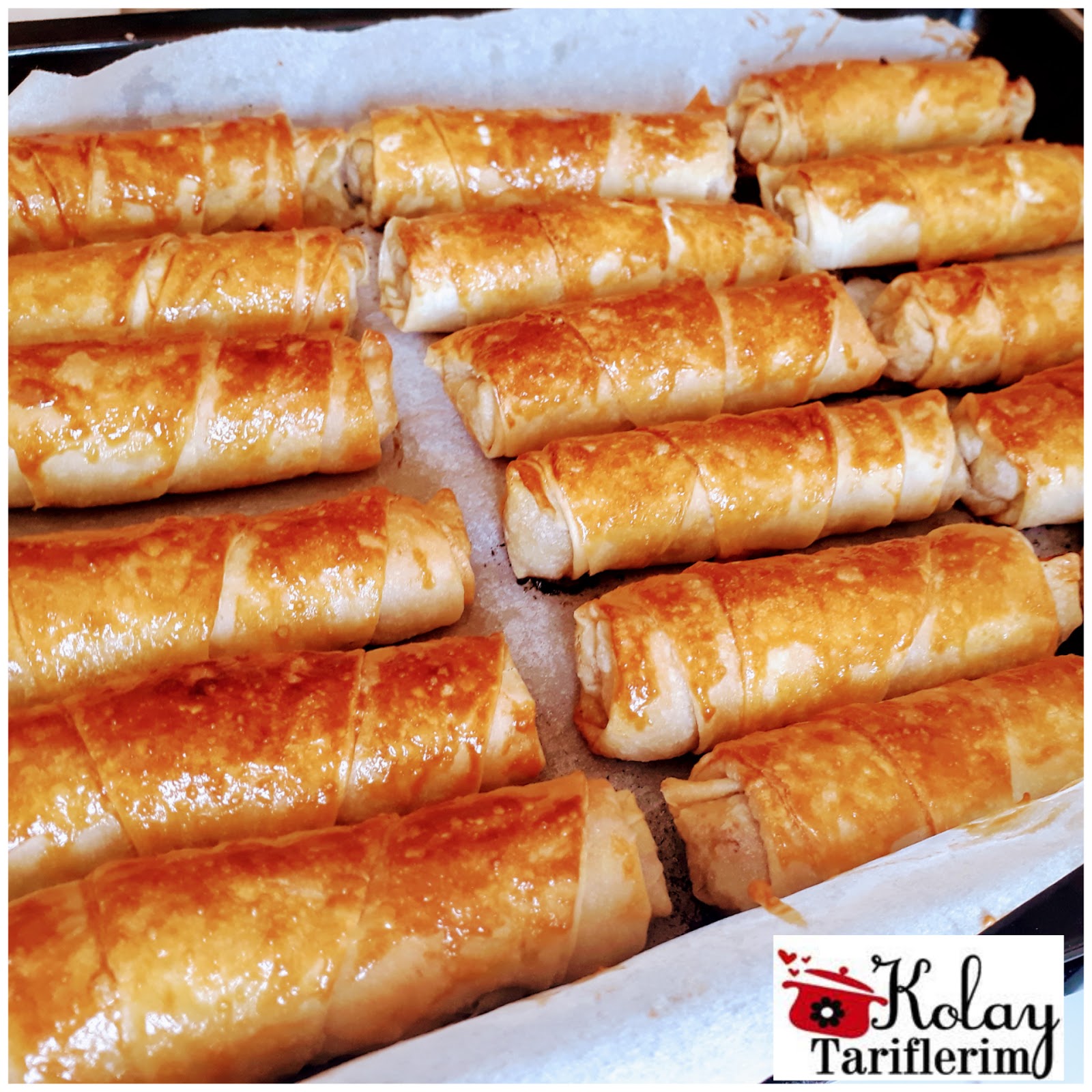 Hazır Yufkadan Kıymalı Rulo Börek Kolay Tariflerim Pratik, Lezzetli