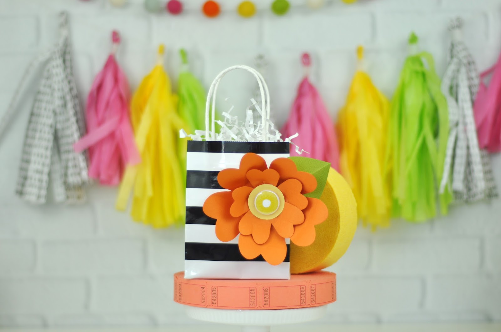 Tissue Paper Tassel Banner DIY Jen Gallacher