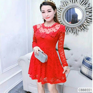 Women's Lace Polyester Short Dresses
