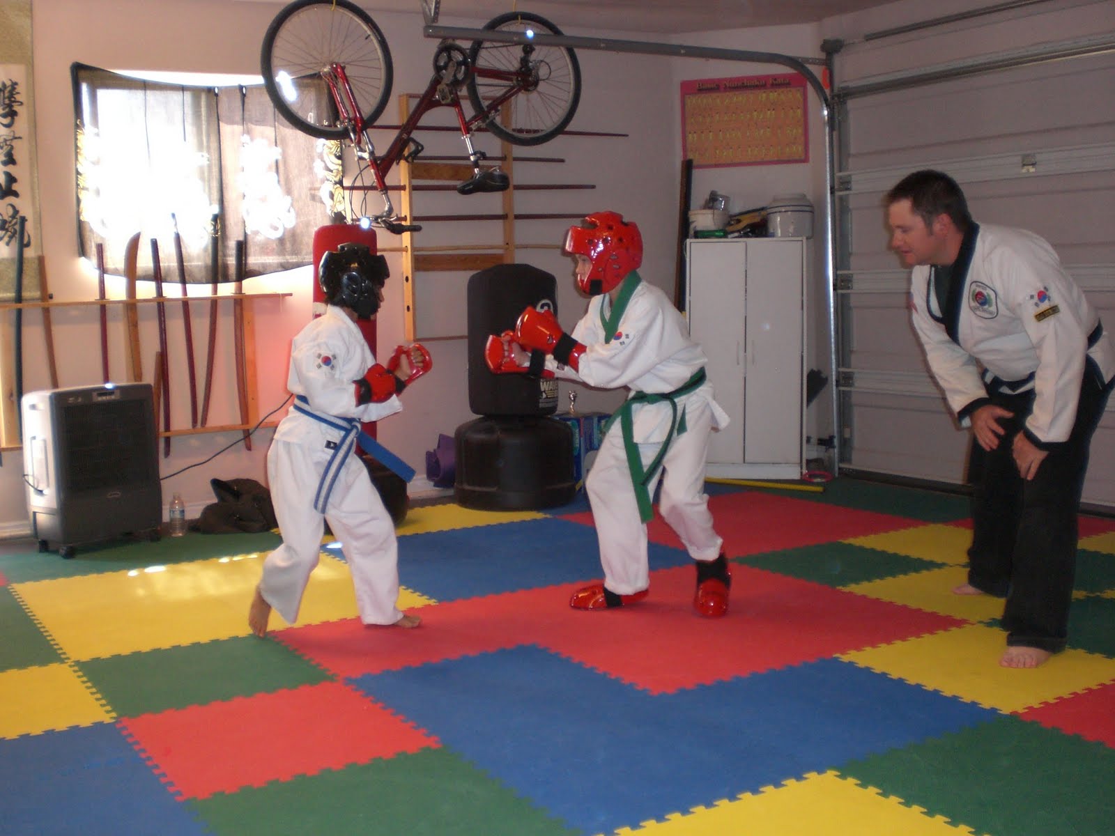 The dlh2os family Summer Karate Test Green Belt