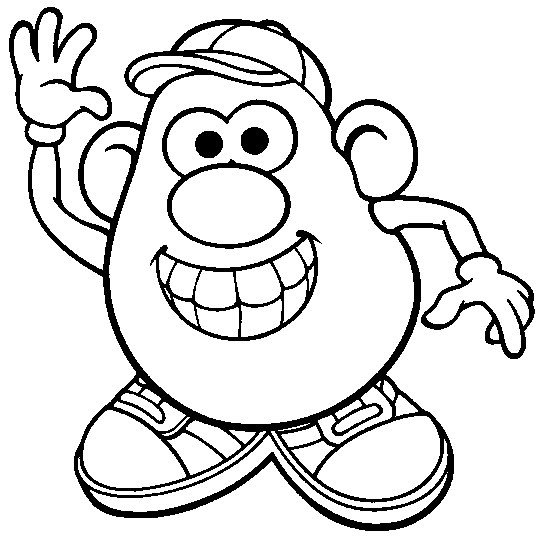 Best Mr. and Mrs. Potato Head coloring pages | cartoon coloring pages
