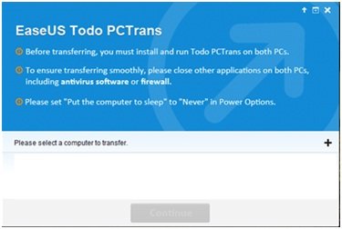 transferir datos y aplicaciones