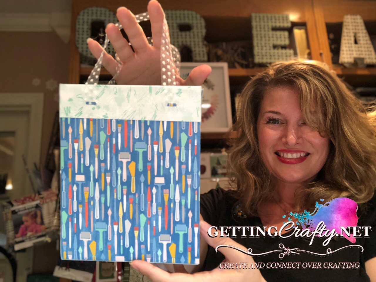 Getting Crafty with Jamie Custom Gift Bags.. video tutorial.