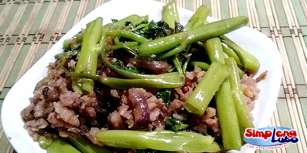 Adobong Kangkong with Longanisa