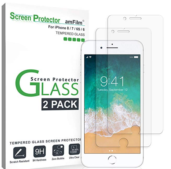 Glass Screen Protector for iPhone 8 Mobile With Accessories