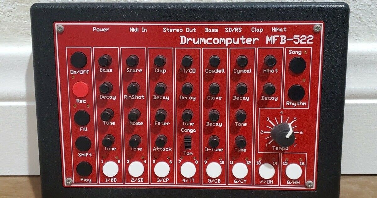 MATRIXSYNTH MFB522 Analog Drum Machine Sequencer SN 09073