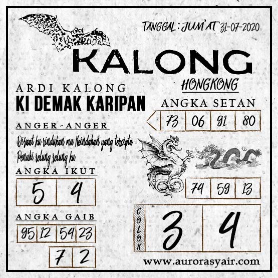 Syair Kalong Gendam Perawan Hongkong Jumat 31 Juli 2020 Aurora Syair Web Togel Online Aman Casino Online Terbesar