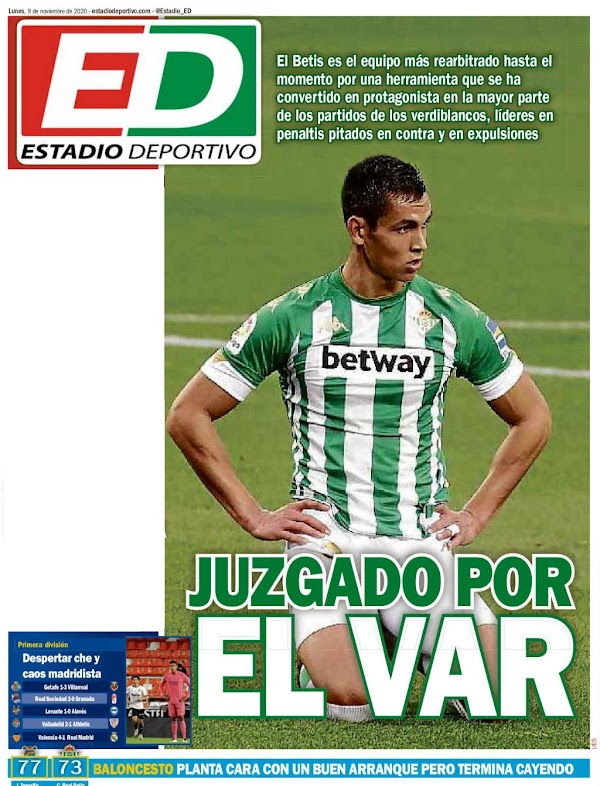 Betis, Estadio Deportivo: "Juzgado por el VAR"