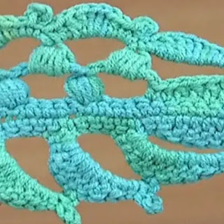 Aplique Hoja a Crochet Aplique Hoja a Crochet