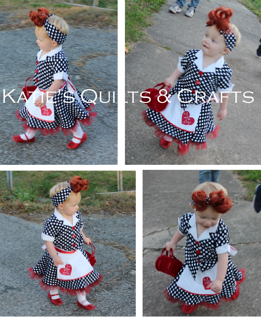 Katie's Quilts and Crafts "I Love Lucy" Toddler Costume