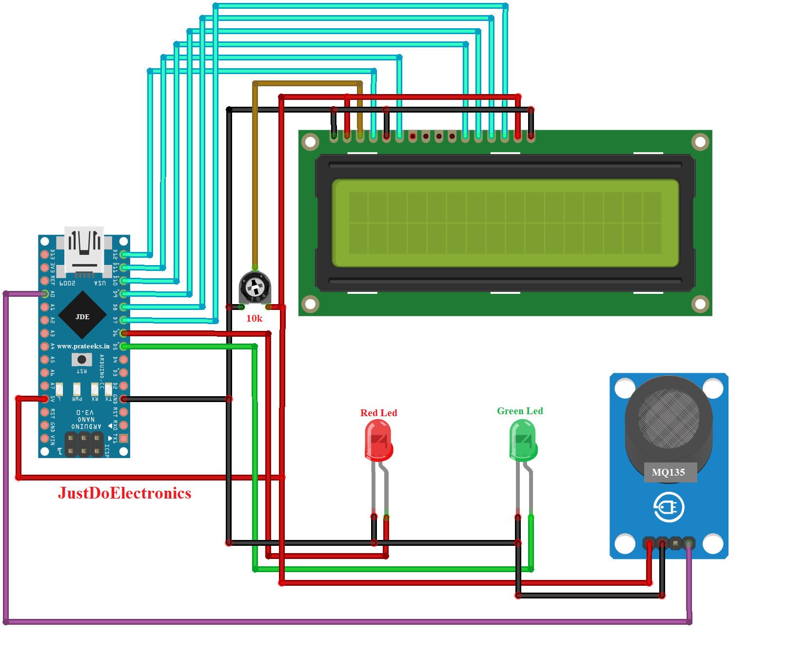 Measure CO2 Level in Air Using Arduino