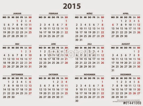Kalender 2015.