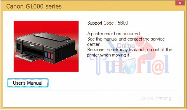 Canon G Series Error 5B00