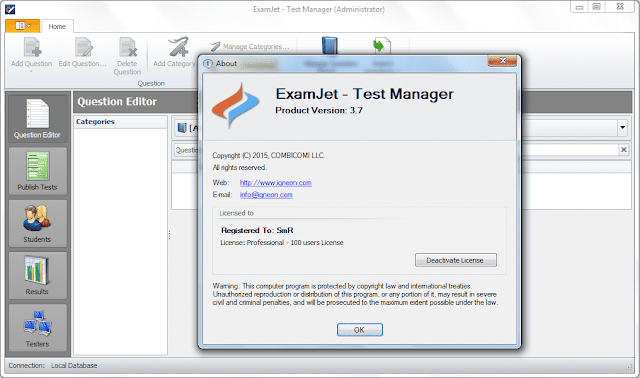 Screenshot ExamJet Quiz Maker Professional 3.7 Full Version Screenshot ExamJet Quiz Maker Professional 3.7 Full Version