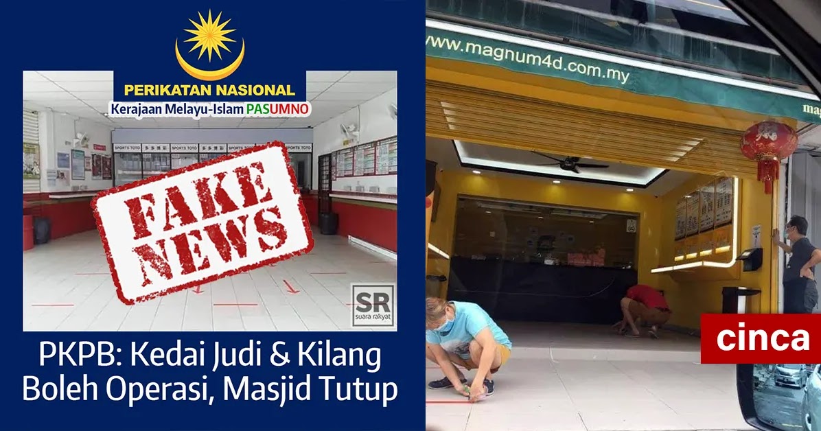 Kerajaan nafi izin buka kedai nombor ekor