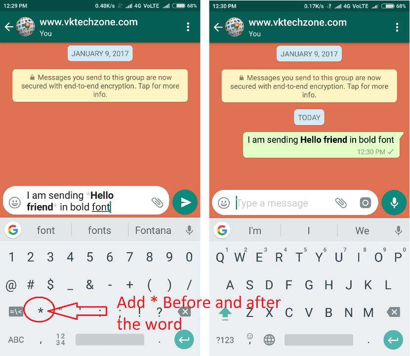 How To Send Whatsapp Messages In A Different Font Style