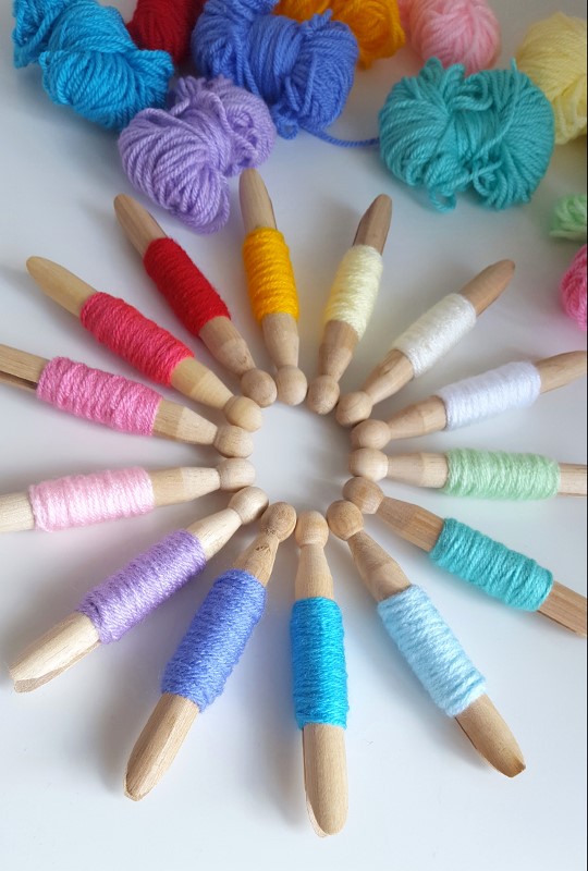 Dinki Dots Craft Yarn Pegs