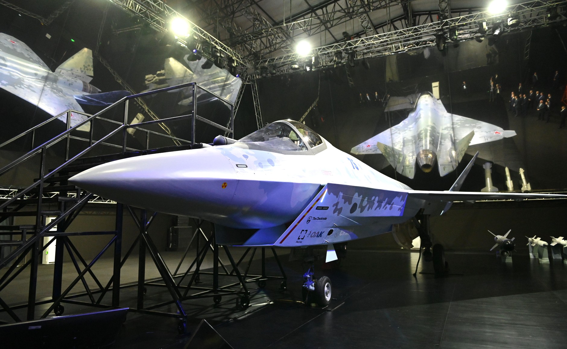 Russia unveils Sukhoi Su75 single engine stealth fighter at MAKS 2021