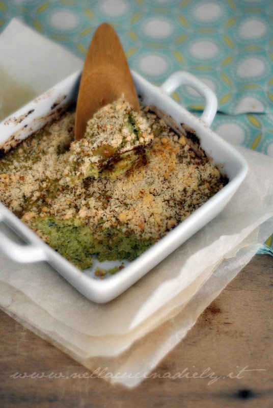 gratin leggero di broccoli e ricotta - dedicato a lei...