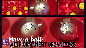 Learn how to create a variety of music workstations using a plastic Christmas ornament organizer that you can use all year round.  Students can practice identifying music symbols, instrument families, note values and more by gently bouncing a ball or by organizing ornaments!  Fun!  This DIY music room project will impress your music students.