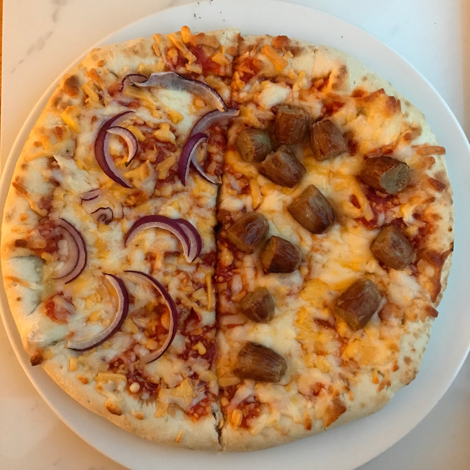 Archived Reviews From Amy Seeks New Treats Takeaway Cheese & Tomato Hot Dog Stuffed Crust Pizza